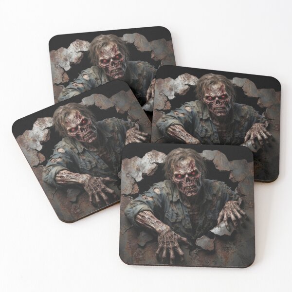 Item preview, Undead Horror Monster Bursting Through Wall T-Shirt Design designed and sold by Alicjareign.