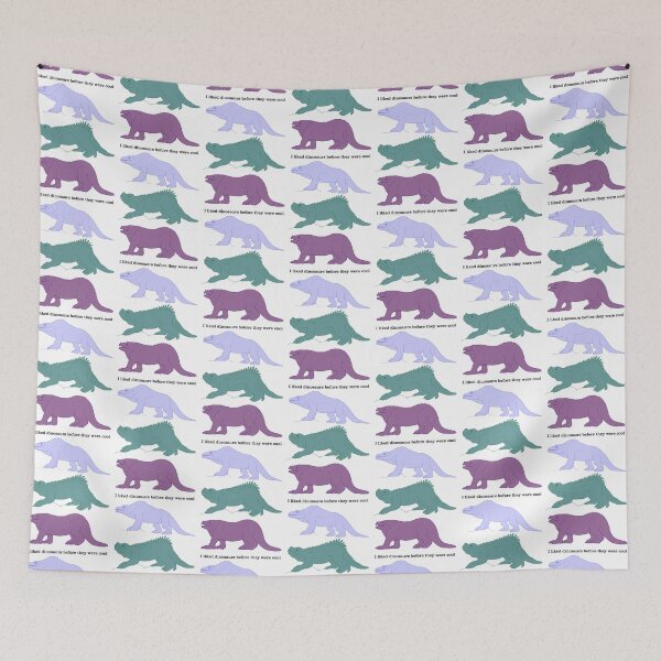 Item preview, I liked dinosaurs before they were cool (colour, vertical) designed and sold by MarkWitton.