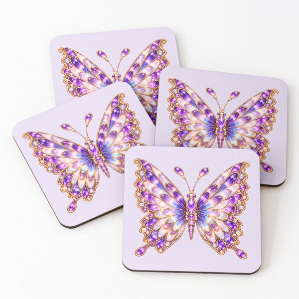 Item preview, Amethyst Fantasy Butterfly – Iridescent Crystal Wings designed and sold by HO•Designs.