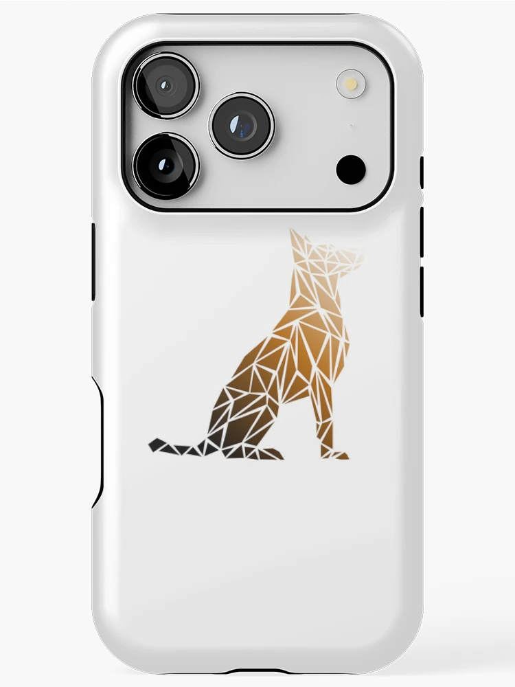 Thumbnail 1 of 4, iPhone Case, Geometric Dog - Rust designed and sold by Espyr.Art.