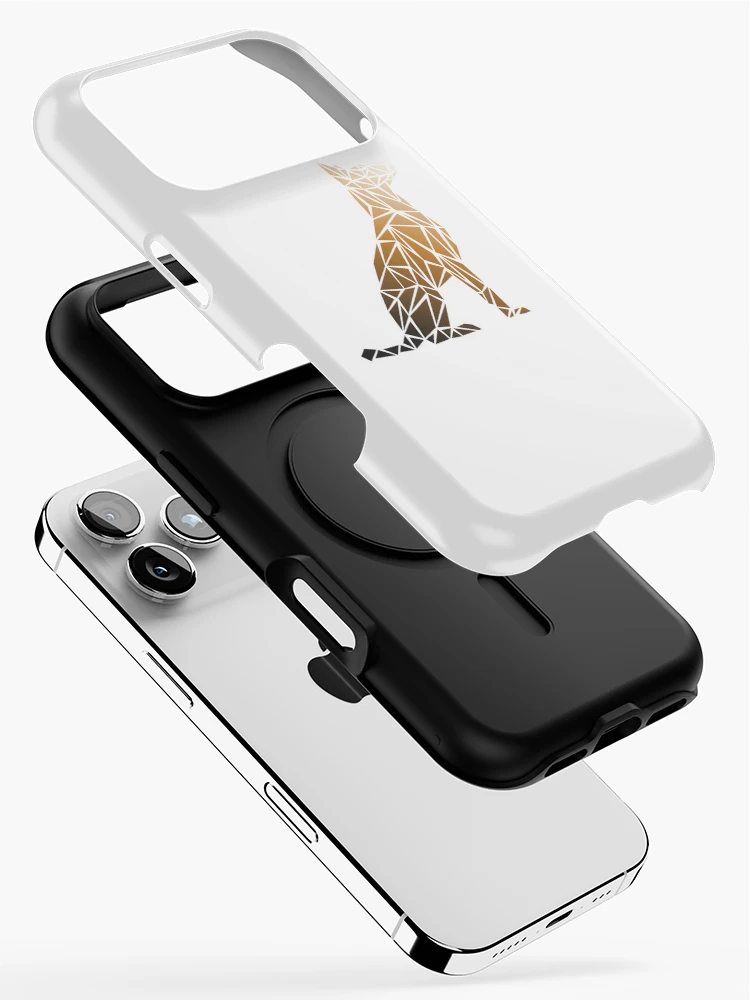 Thumbnail 2 of 4, iPhone Case, Geometric Dog - Rust designed and sold by Espyr.Art.