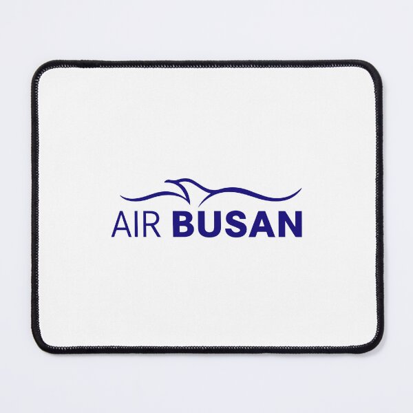 Item preview, Air Busan Korean Airline Logo with Navy Blue Seabird Emblem and Two-Weight Wordmark designed and sold by Veijo  A Raisan.