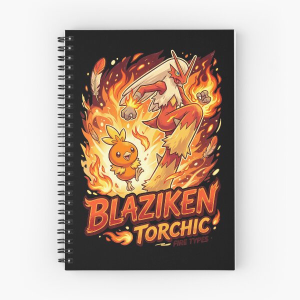 Item preview, Blaze Starter Retro Anime Art Spicy Chicken evolution fire type designed and sold by CuteKats.
