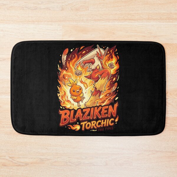 Item preview, Blaze Starter Retro Anime Art Spicy Chicken evolution fire type designed and sold by CuteKats.