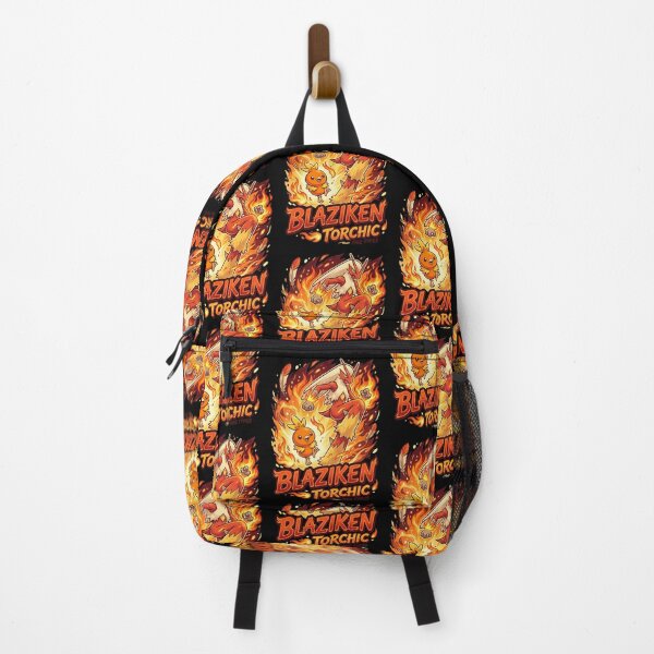 Item preview, Blaze Starter Retro Anime Art Spicy Chicken evolution fire type designed and sold by CuteKats.