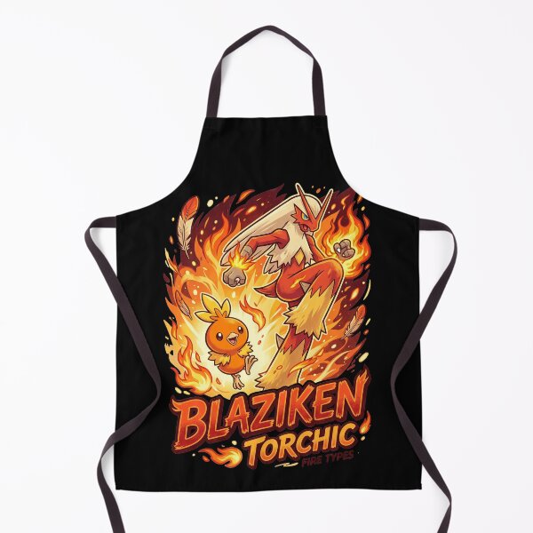 Item preview, Blaze Starter Retro Anime Art Spicy Chicken evolution fire type designed and sold by CuteKats.