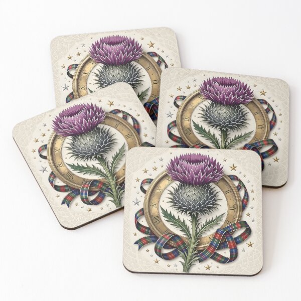 Item preview, Hogmanay Thistle and Tartan designed and sold by Sybille-Yates.