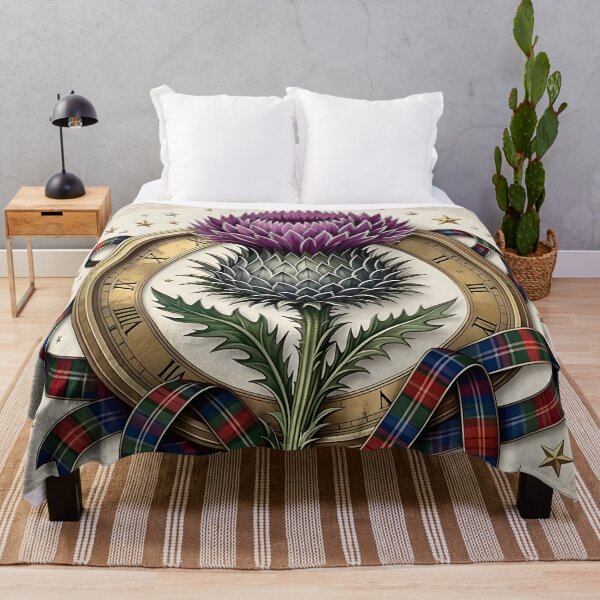 Item preview, Hogmanay Thistle and Tartan designed and sold by Sybille-Yates.