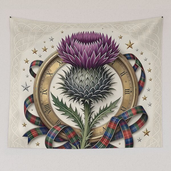Item preview, Hogmanay Thistle and Tartan designed and sold by Sybille-Yates.