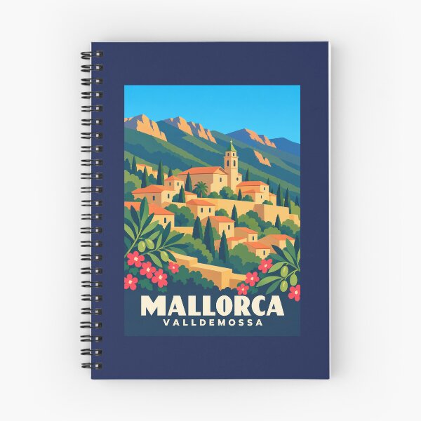 Item preview, Mallorca Valldemossa Village Vintage Travel Poster designed and sold by MavtM.