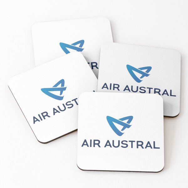Item preview, Air Austral Airline Logo with Blue Gradient Abstract Emblem and Navy Wordmark designed and sold by Veijo  A Raisan.