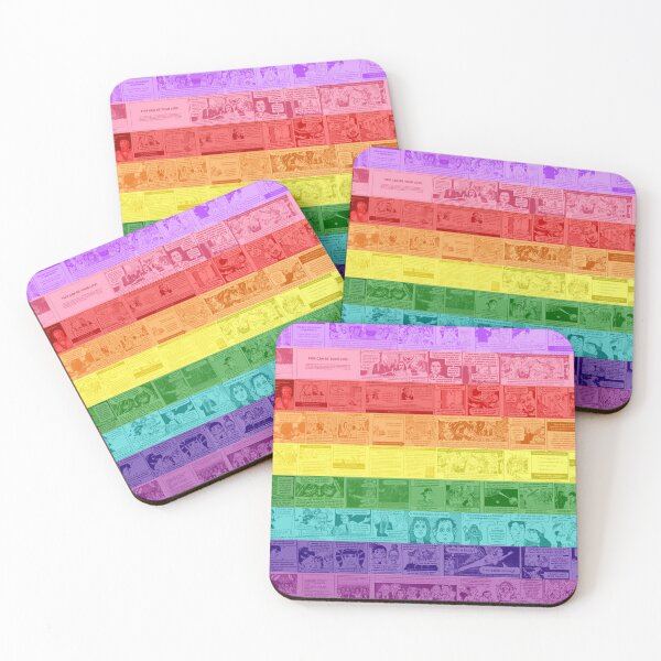 Item preview, Chick Tract/Religious Pamphlet Collage - Gilbert Baker Gay Queer Pride Flag - No Words designed and sold by natalieapugh.