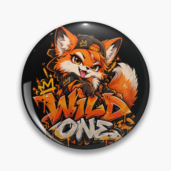 Item preview, Wild One - Kawaii Fox Graffiti Streetwear designed and sold by Visual Dept..