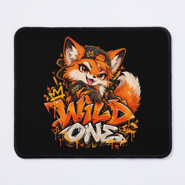 Item preview, Wild One - Kawaii Fox Graffiti Streetwear designed and sold by Visual Dept..