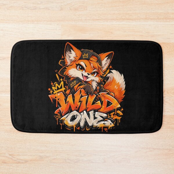 Item preview, Wild One - Kawaii Fox Graffiti Streetwear designed and sold by Visual Dept..