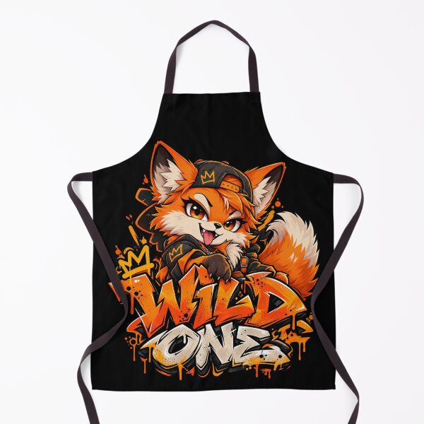 Item preview, Wild One - Kawaii Fox Graffiti Streetwear designed and sold by Visual Dept..