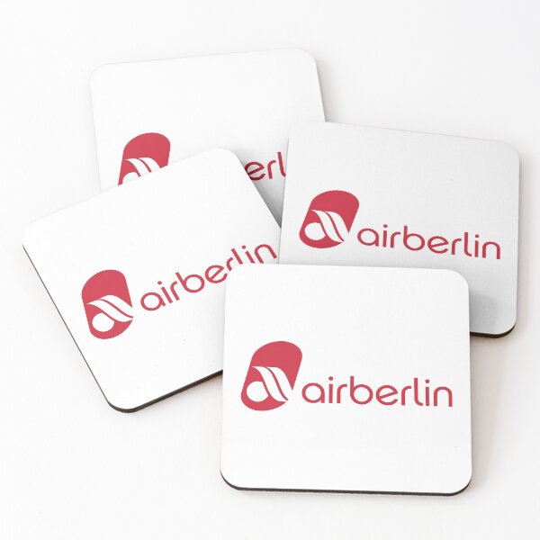 Item preview, Air Berlin Airline Logo with Red Abstract Emblem and Lowercase Wordmark designed and sold by Veijo  A Raisan.