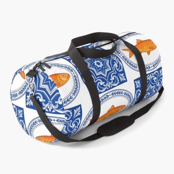 Item preview, Mediterranean Sardine and Cobalt Blue Ceramic Tile Pattern designed and sold by Jaani-T.
