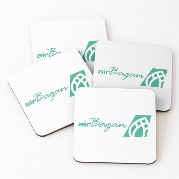 Artikelvorschau, Logo der Fluggesellschaft Air Bagan Myanmar mit türkisgrünem Schriftzug und Heckflossenemblem entworfen und verkauft von Veijo  A Raisan.