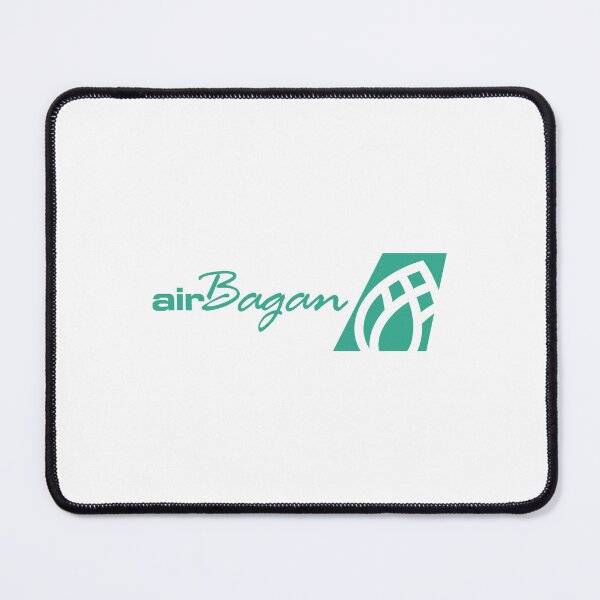 Item preview, Air Bagan Myanmar Airline Logo with Teal Green Script Wordmark and Tail Fin Emblem designed and sold by Veijo A Raisan.