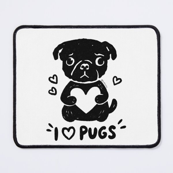 Item preview, I love PUGS! designed and sold by PickledjoArt.