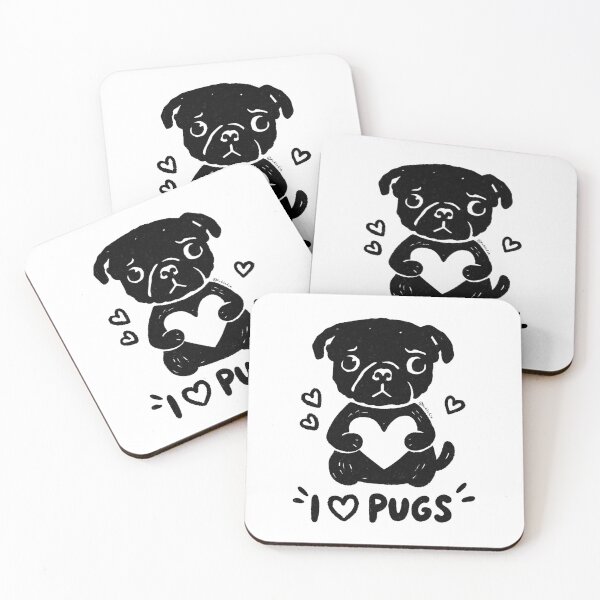 Item preview, ¡Me encantan los carlinos! designed and sold by PickledjoArt.