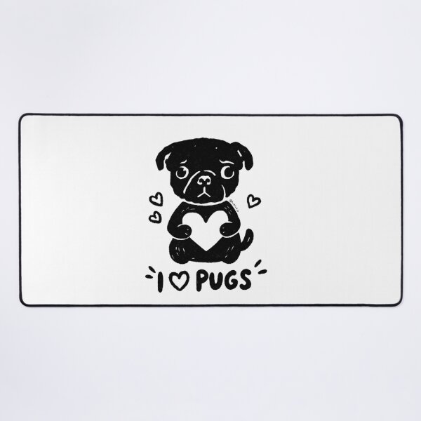 Item preview, I love PUGS! designed and sold by PickledjoArt.