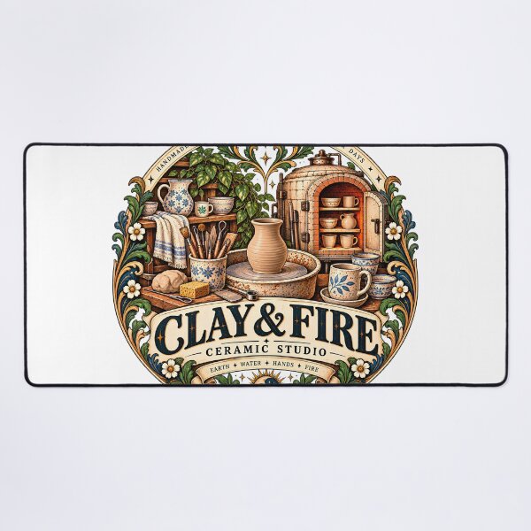 Item preview, Vintage Clay & Fire Ceramic Studio designed and sold by MysticCanvasAi.
