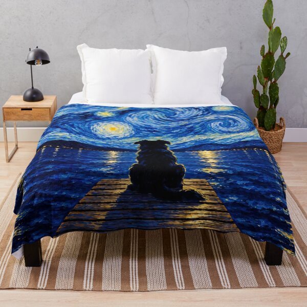 Item preview, Funny Australian Shepherd Dog Starry Night Painting Bridge Star Mom Dad Kids designed and sold by FurryHavenPH.