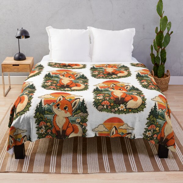 Item preview, Retro Fox Vintage Cute Woodland Animal designed and sold by SHRETAM CO..
