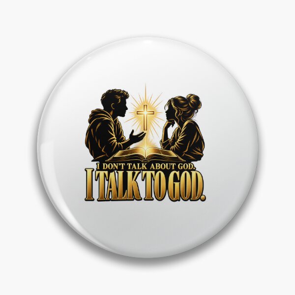Item preview, I Talk to God – Gold Silhouettes and Bible Christian Design designed and sold by Intensegd.