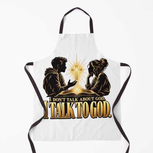 Artikelvorschau, Ich spreche mit Gott – Goldene Silhouetten und christliches Bibeldesign entworfen und verkauft von Intensegd.