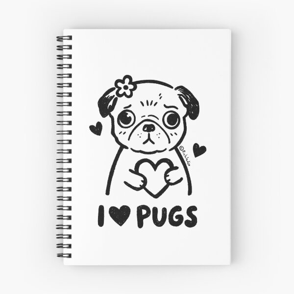 Item preview, I love PUGS! designed and sold by PickledjoArt.