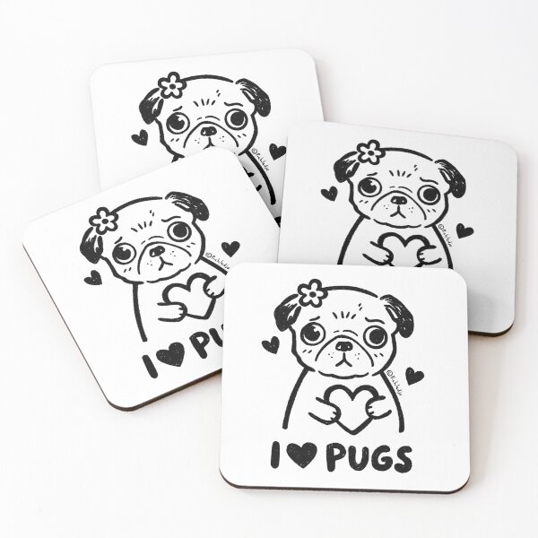Item preview, ¡Me encantan los carlinos! designed and sold by PickledjoArt.
