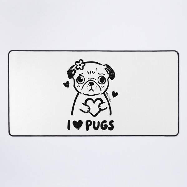 Item preview, I love PUGS! designed and sold by PickledjoArt.