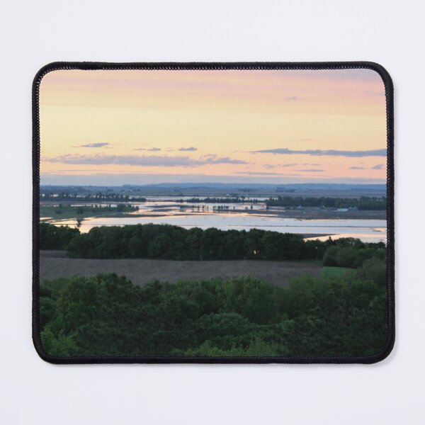Item preview, Nebraska landscape river flooding designed and sold by lindholm-art.