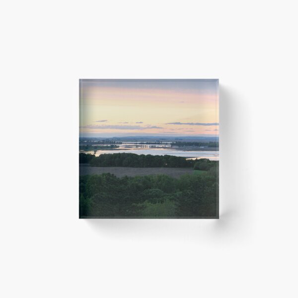 Item preview, Nebraska landscape river flooding designed and sold by lindholm-art.