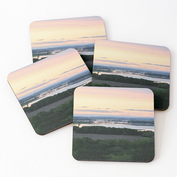Item preview, Nebraska landscape river flooding designed and sold by lindholm-art.
