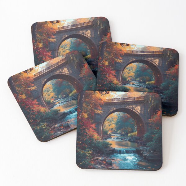 Item preview, Rusty Bridge Over Blue Water Stream designed and sold by NtoikeShop123.