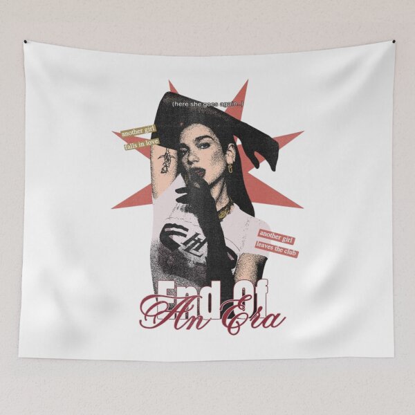 Aperçu de l'œuvre Dua Lipa Fin d'une époque Collage Rétro Pop créée et vendue par GwenethPaulie.
