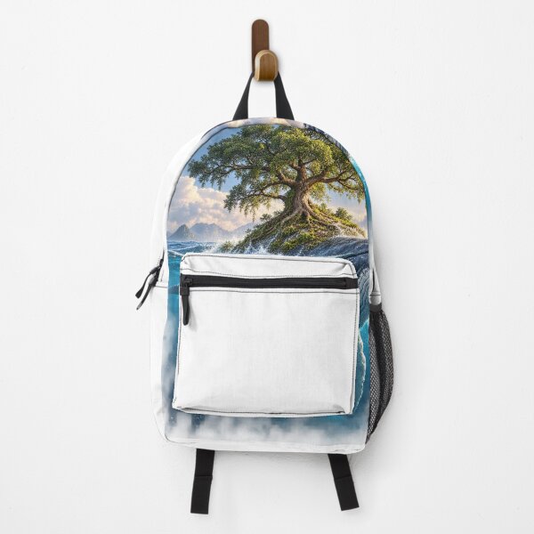 Item preview, Tree Growing From a Whale's Back – Surreal Ocean Nature Wildlife Art designed and sold by okay 2 look .