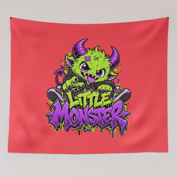 Item preview, Little Monster - Monstruo Kawaii Graffiti Streetwear designed and sold by Visual Dept..