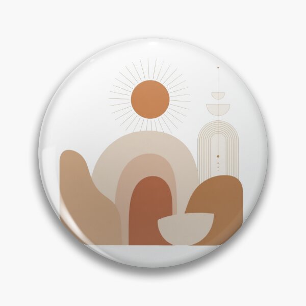 Item preview, Abstract Minimalist Sun, Boho Mid Century Arches designed and sold by Olgavelez.