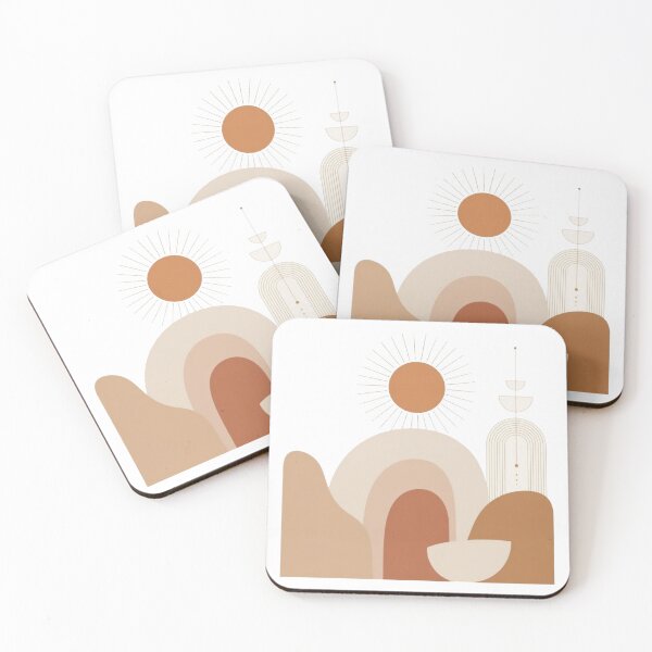 Item preview, Abstract Minimalist Sun, Boho Mid Century Arches designed and sold by Olgavelez.