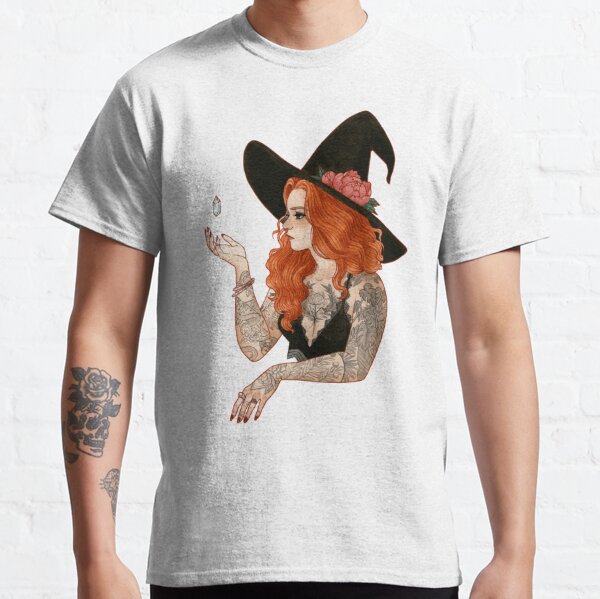Red tattooed witch Classic T-Shirt