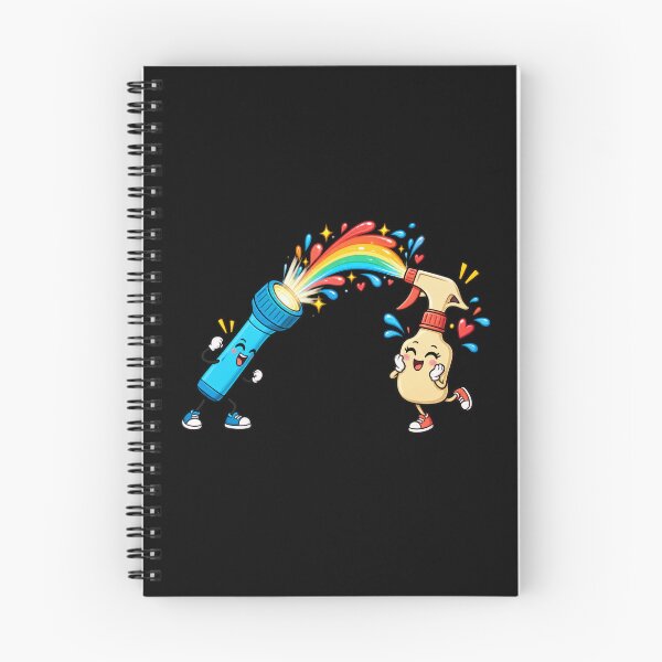 Item preview, Flashlight Rainbow Spray Funny Cute Cartoon designed and sold by waikibi ⭐⭐⭐⭐.