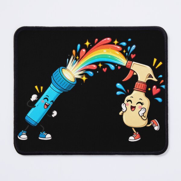 Item preview, Flashlight Rainbow Spray Funny Cute Cartoon designed and sold by waikibi ⭐⭐⭐⭐.