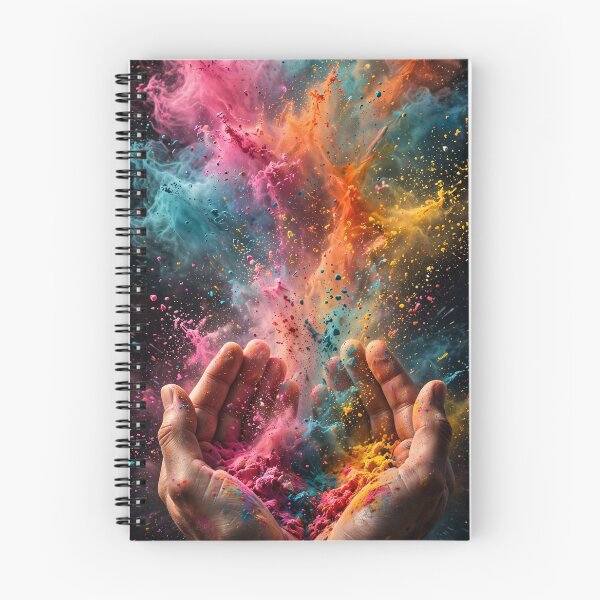 Item preview, Holi Hands Throwing Color Powder | Vibrant Festival Wall Art designed and sold by Mr7Williams.
