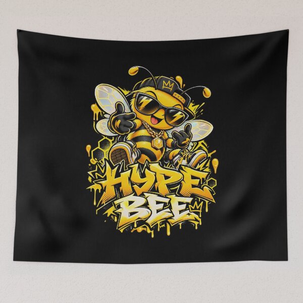 Item preview, Hype Bee - Kawaii Bee Graffiti Streetwear designed and sold by Visual Dept..