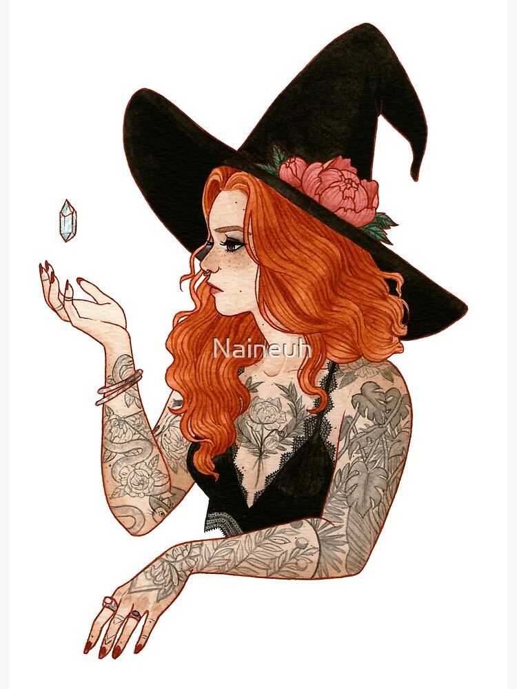 Red tattooed witch Red tattooed witch